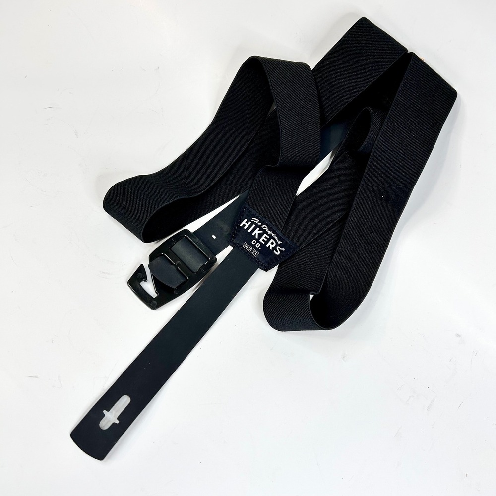 The Original HIKERS COH501-2 Button Fly Suspenders XL Black Trick Hook Standard